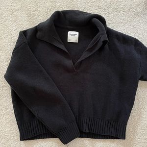 abercrombie notch-neck sweater